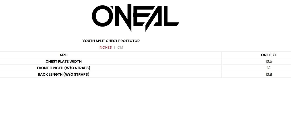 O'Neal 0458-100 Protector de Pecho para Jóvenes Talla Única, Negro