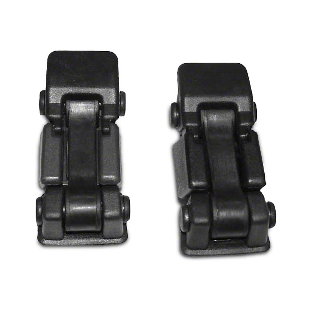 Omix-ADA 13313.09 Kit de Viseras Solares para Jeep Wrangler TJ 1997-2002 - Par de atrapar y soporte
