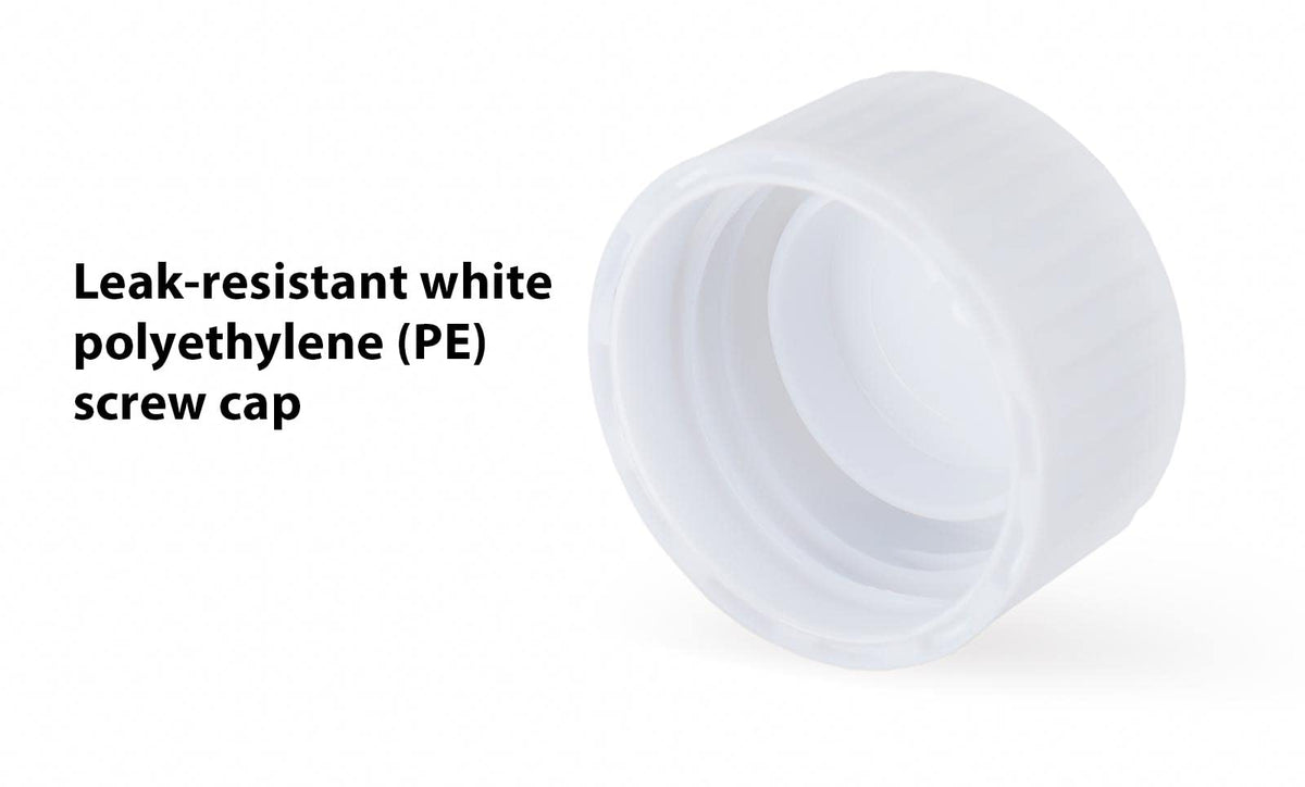 Globe Scientific 6102S - Tubos de transporte con parte inferior cónica de polipropileno moldeado con tapa de rosca de polietileno blanco, estéril, capacidad de 10 ml (caja de 500)