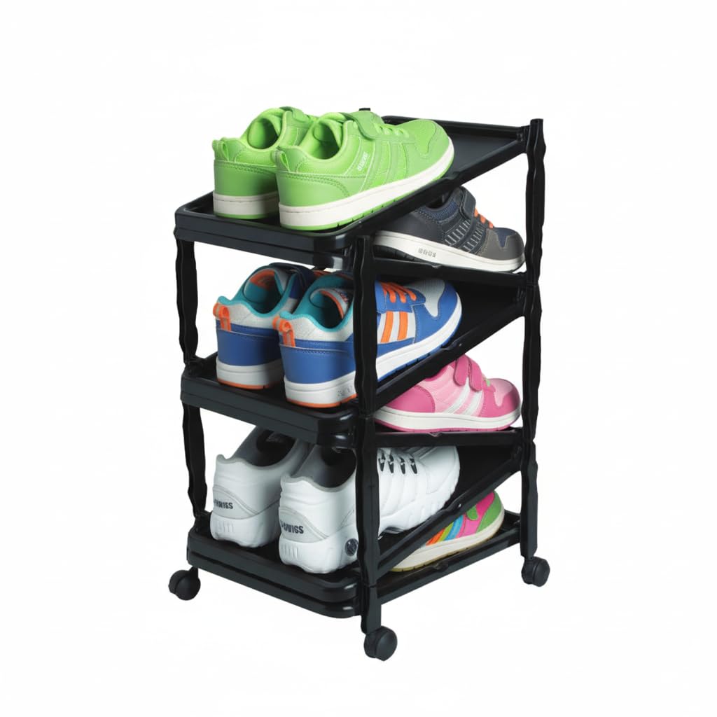 Italhome Organizador De Zapatos, Zapatero Plegable Para Almacenamiento De 6 Pares De Zapatos Zip