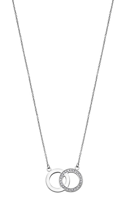 Lotus Style Collar bliss style para dama en tono plateado