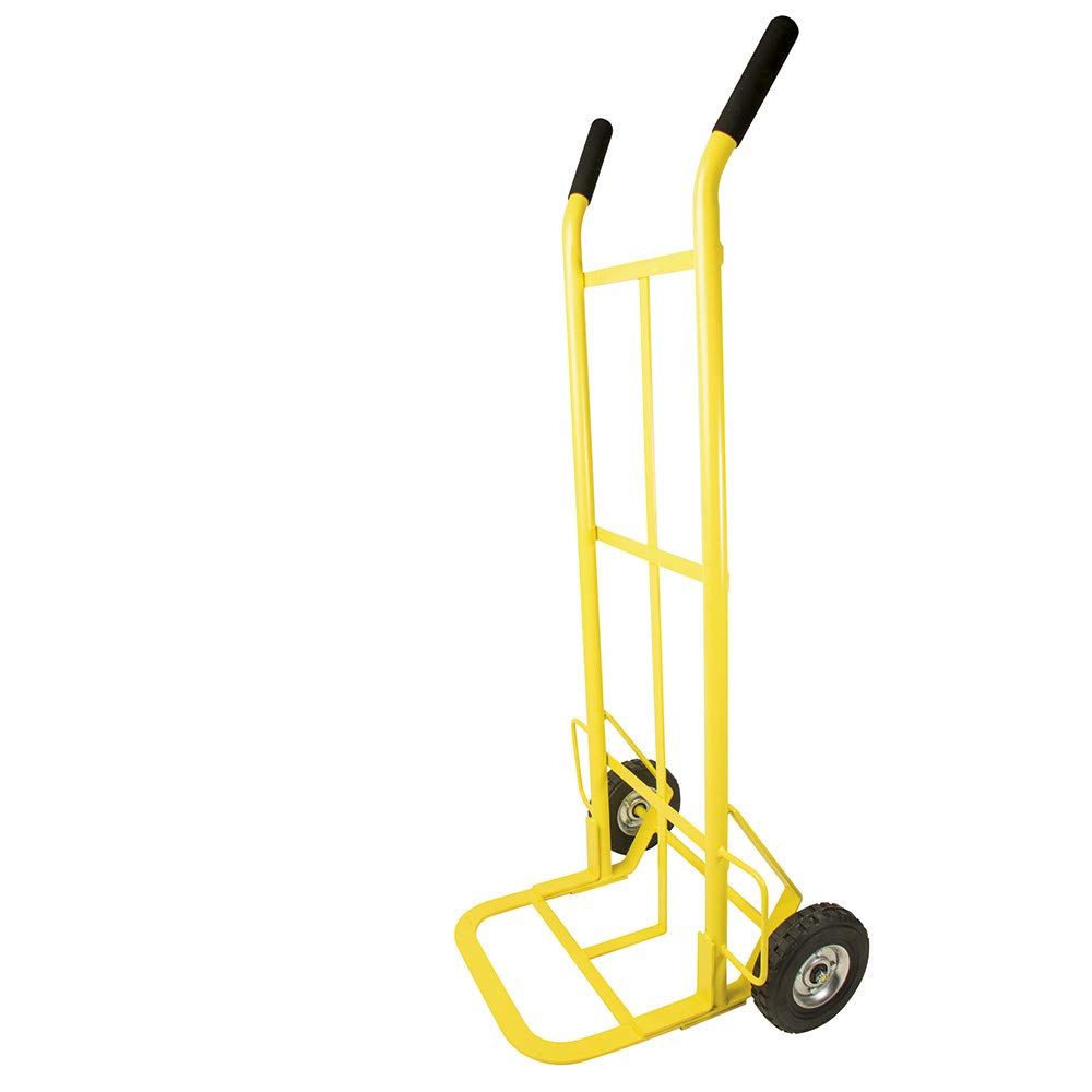 Surtek DBS300 Diablo bodeguero capacidad 300 kg amarillo con llanta sólida