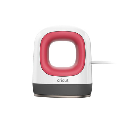 Cricut EasyPress Mini Prensa de Calor para Objetos Pequeños como Zapatos, Peluches, Gorras y Más, 3 Configuraciones de Calor y Punta de Precisión, Placa de Calor Recubierta de Cerámica, Raspberry