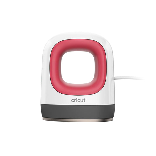 Cricut EasyPress Mini Prensa de Calor para Objetos Pequeños como Zapatos, Peluches, Gorras y Más, 3 Configuraciones de Calor y Punta de Precisión, Placa de Calor Recubierta de Cerámica, Raspberry