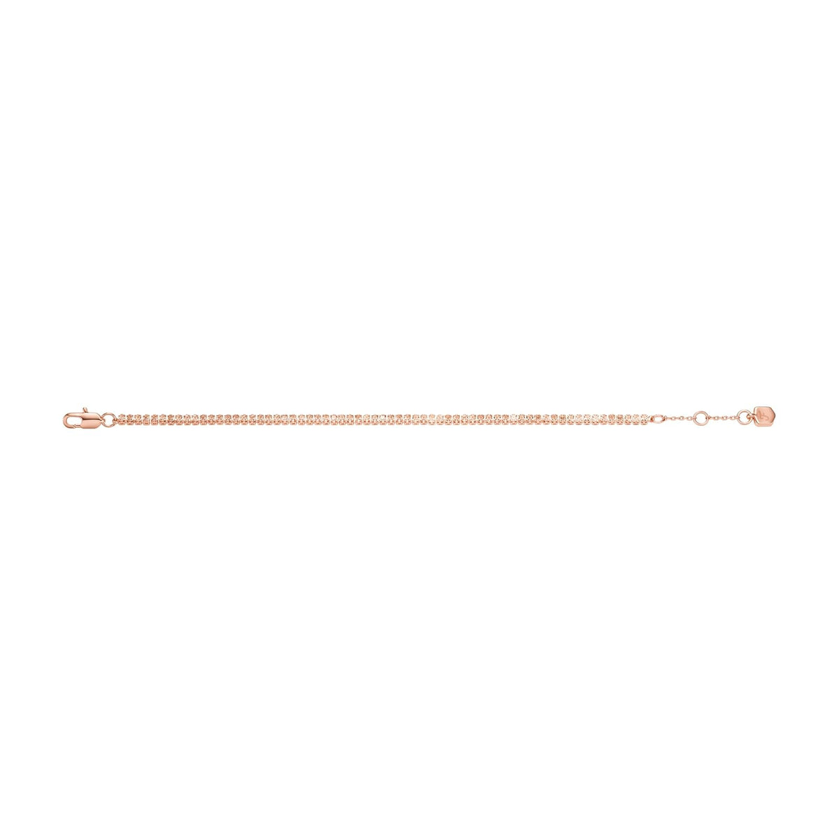 Pulsera Fossil JA7294791 Ellis de latón en tono oro rosa para mujer