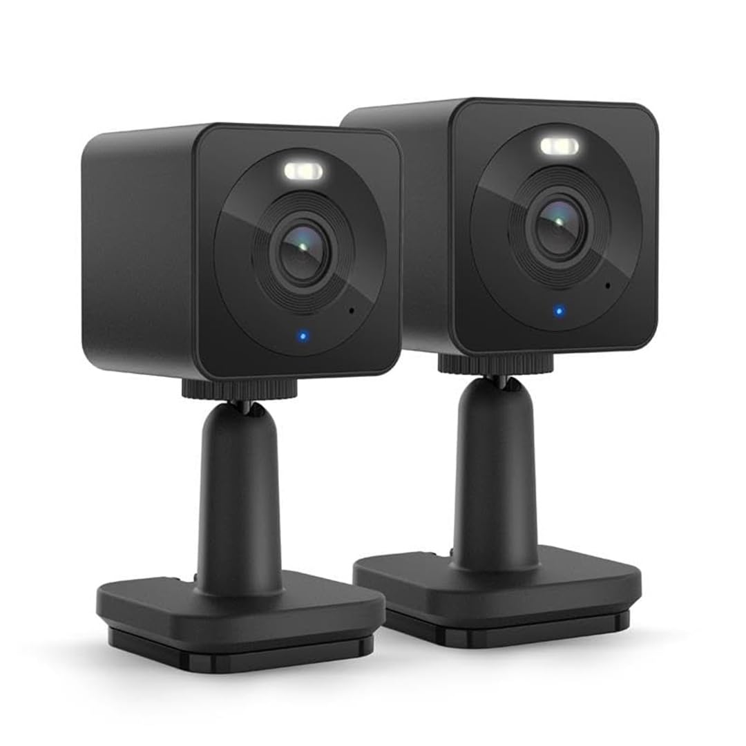 WYZE CAM OG Cámara de Seguridad Inteligente para Interiores y Exteriores con visión Nocturna de Color, Foco Integrado, detección de Movimiento, Audio de 2 vías, Compatible con Alexa y Google