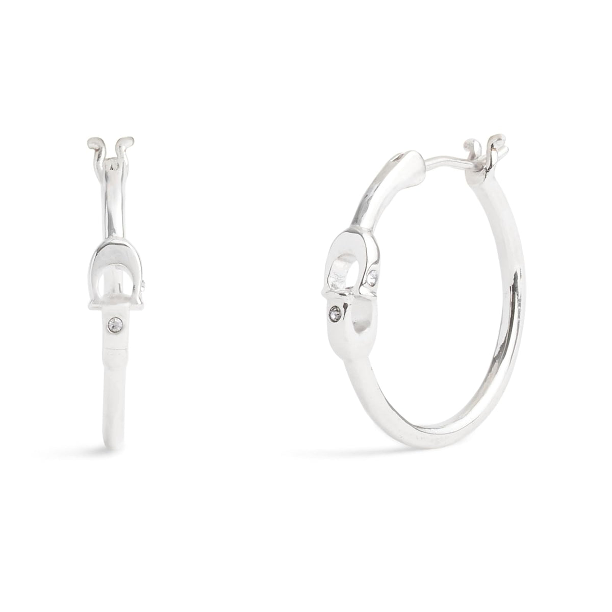 COACH Women's Signature Hoop Earrings