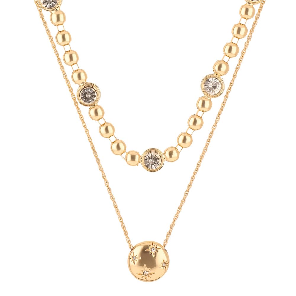 Anne Klein Collar Dorado Circular Para Mujer