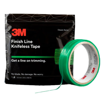 3M 28801 Finish Line Cinta sin cuchillos, verde, PK20