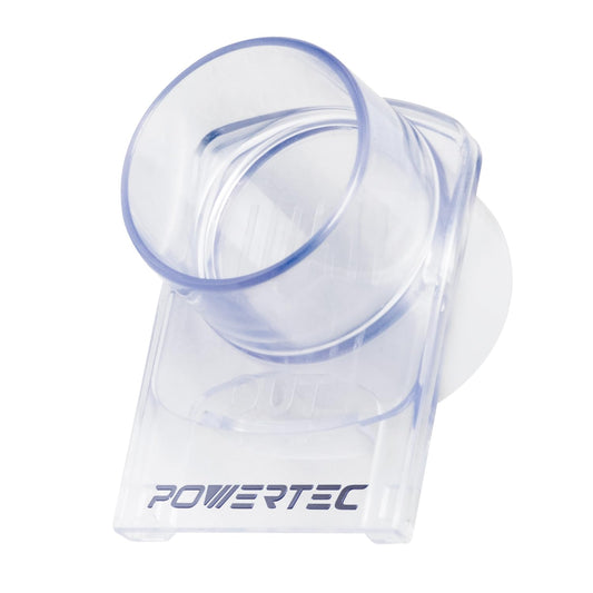 POWERTEC 70372 - Puerta de explosión de 2-1/2 pulgadas, resistente a obstrucciones y antihuecos, accesorio de plástico ABS cónico para colector de polvo, accesorios de recogida de polvo, manguera de
