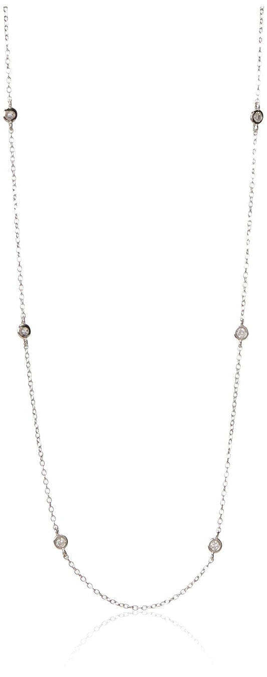 Tania Maria Jewels, Every Day Collection Cadena para Mujer con 6 Zirconios en Bisel