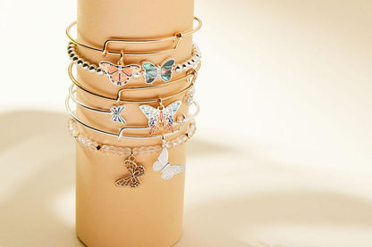 Alex and Ani Butterfly Bracelets