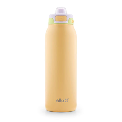Ello Pop & Fill Botella de Agua de Acero Inoxidable - 946.3 ml - Sunset Meadow