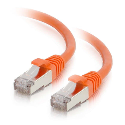 C2G Cable de Red Cat6 Blindado Sin Enganches - 0.9 m - 3 ft - Naranja