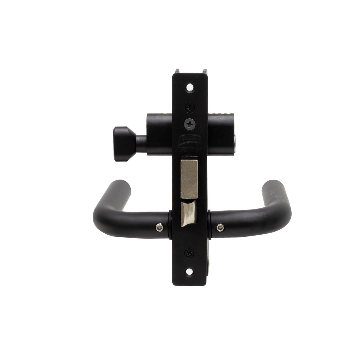 Phillips Cerradura Modelo Slim 570 Manija Redonda Para Puerta De Aluminio Negro
