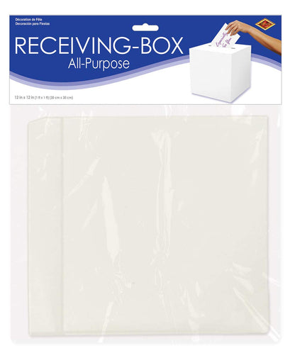 Beistle 50359 All-Purpose "Receiving-Box", 12 by 12-Inch, white