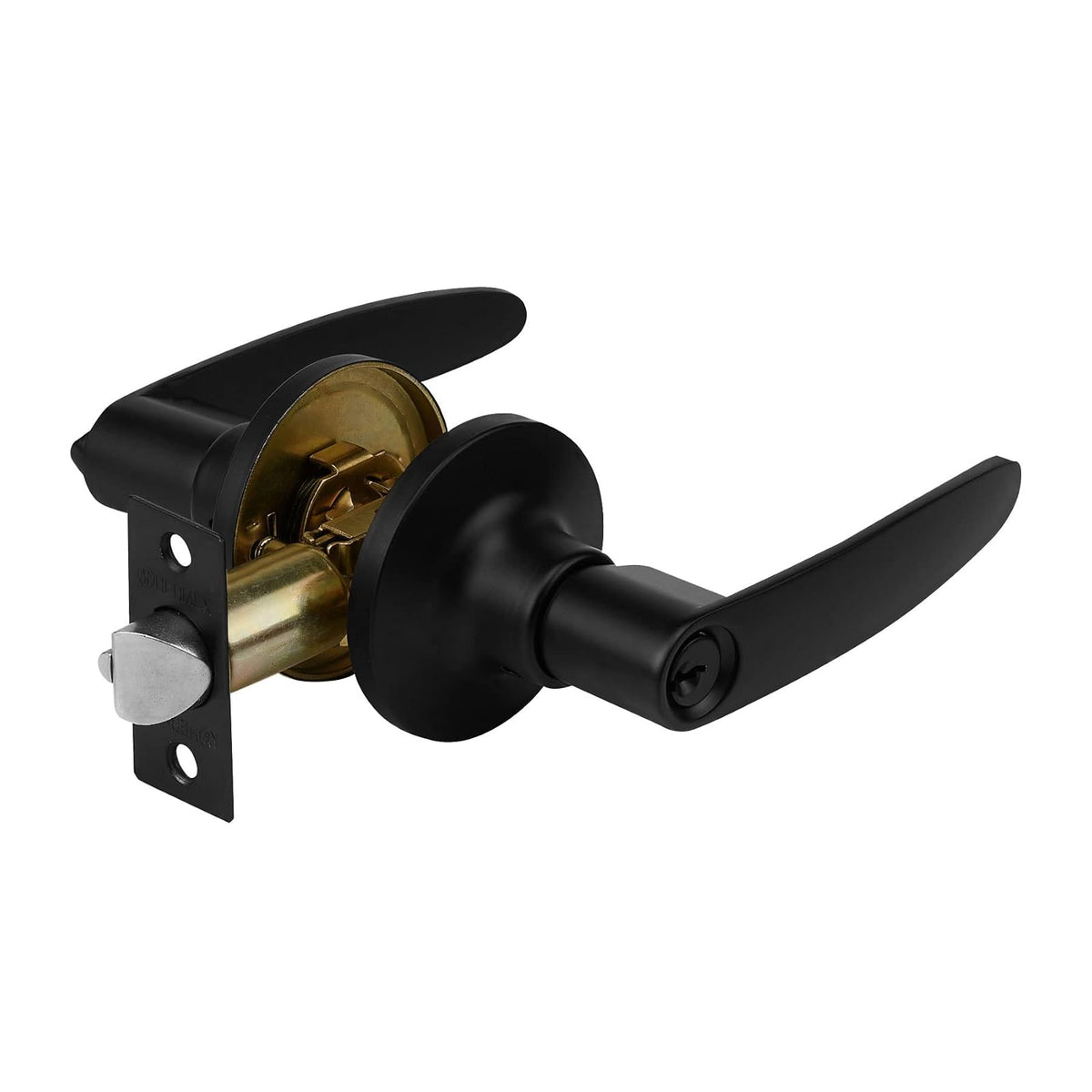 Hermex CEMA-1R Cerradura de Manija Latón Brillante - Negro mate - Recámara