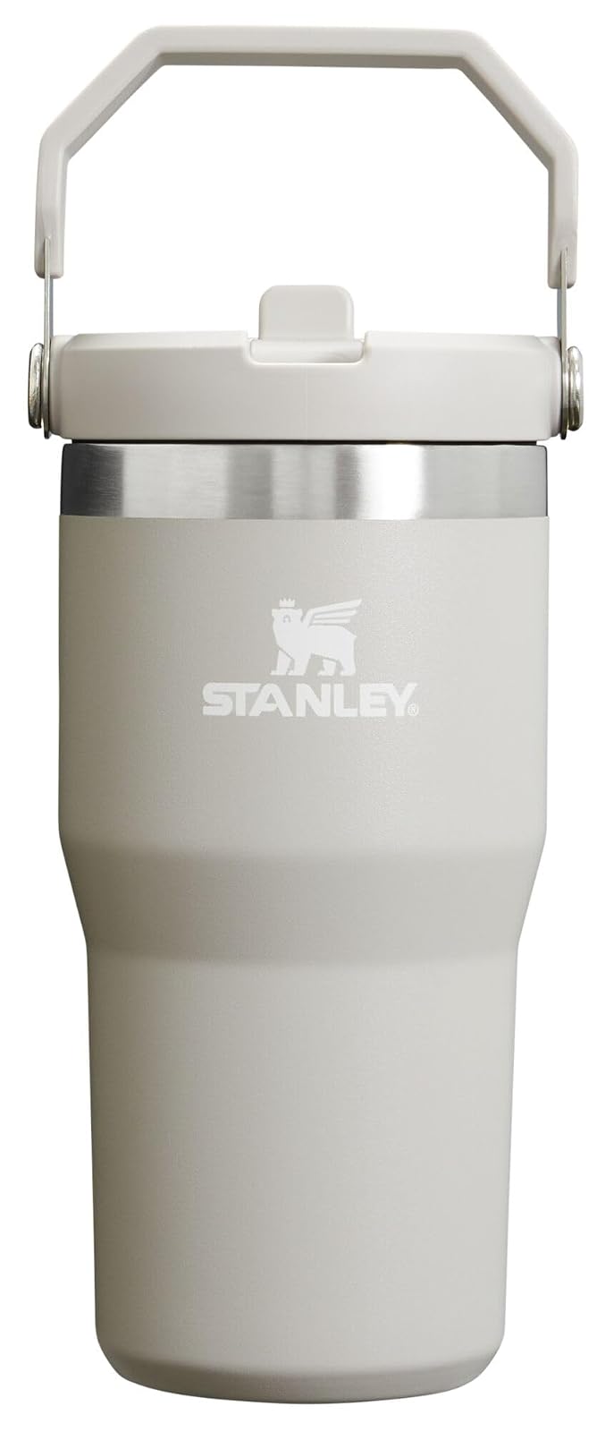 Stanley IceFlow Vaso Térmico con Popote, Acero Inoxidable - Fresno - 0.6 Litros