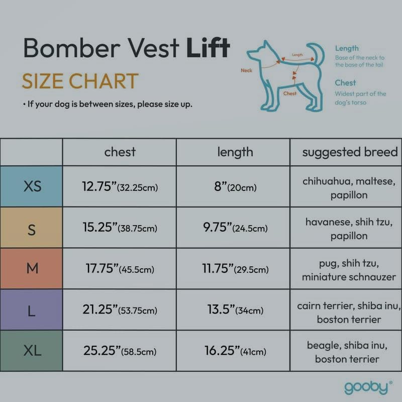 Gooby - Chaleco Acolchado, Chamarra para Perro, suéter con Cierre de zíper y Anillo de Correa, Púrpura, Medium Chest (~18.5")