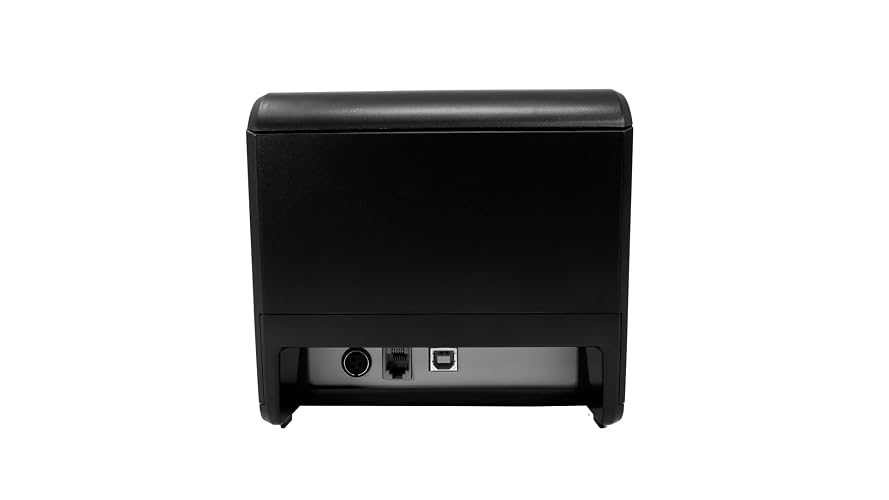 EVOTEC Impresora Térmica EV-3005 - Impresora USB Monocromática para Negocios, Velocidad de 35 Páginas por Minuto - Color Negro, 15 x 15 x 15 cm
