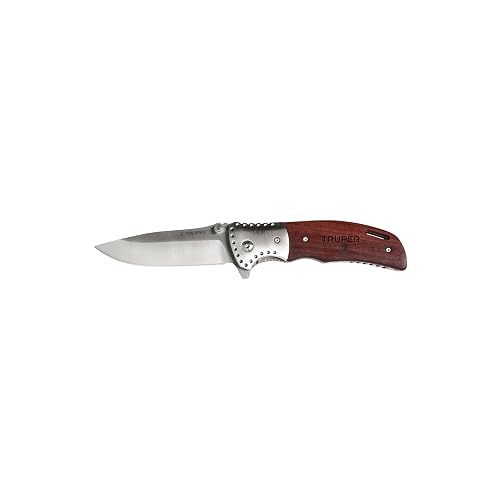 Truper NV-5, Navaja abatible, mango de madera, 4-3/4"