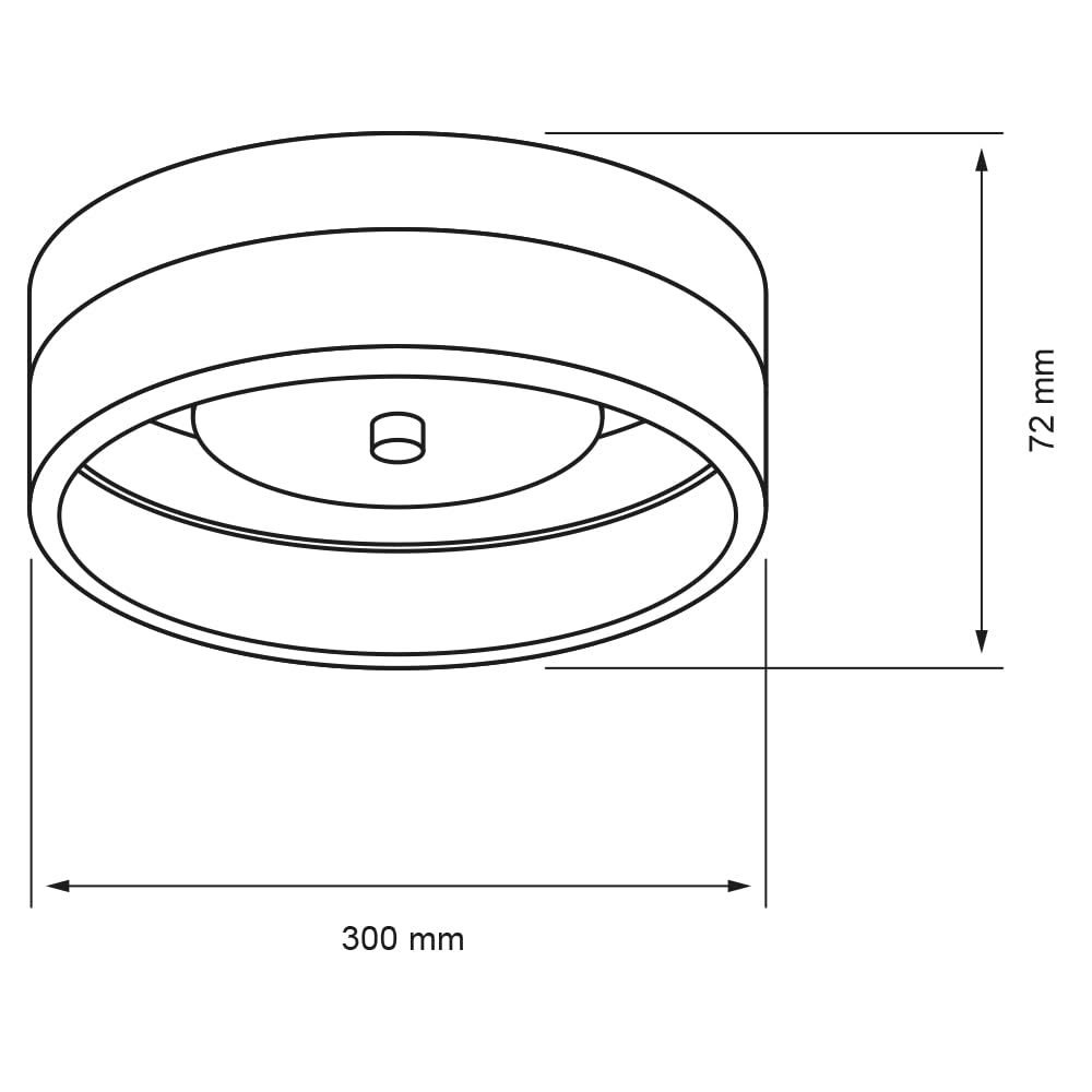Tecnolite - Lámpara de Techo Plafón LED 20 W, Luz Cálida Brillante, No atenuable