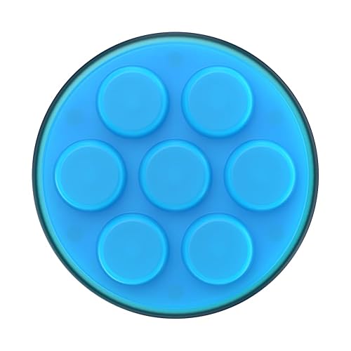 PopSockets - Empuñadura para teléfono a Base de Plantas con Soporte expandible, Agarre calcomanía, PopSockets ecológicos para teléfono - Popper translúcido Azul eléctrico