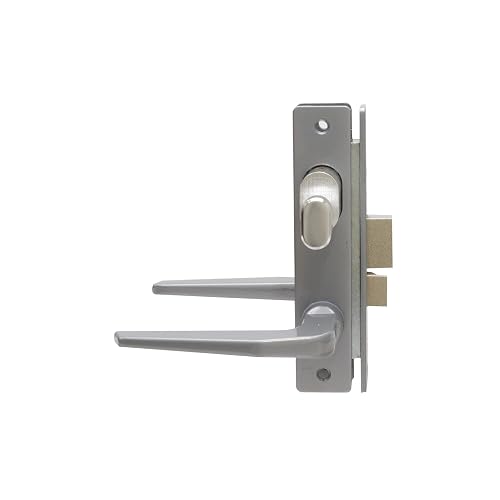 Phillips Cerradura Modelo Slim 549 Manija Delgada Perfil Aluminio Plata