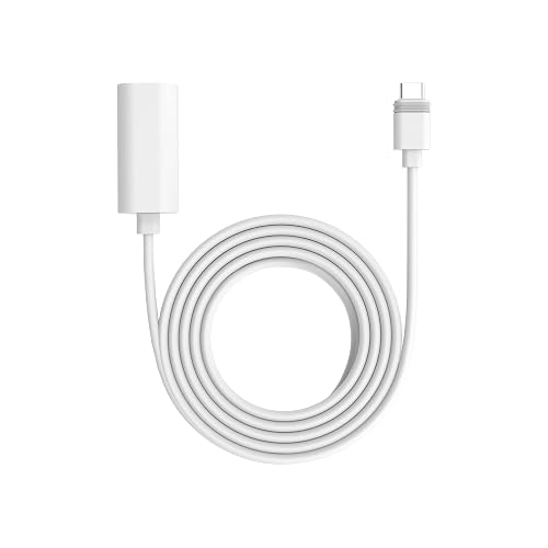 Extensor de cable USB-C Ring de 3 m para paneles solares y cámaras con conector USB-C, Blanco
