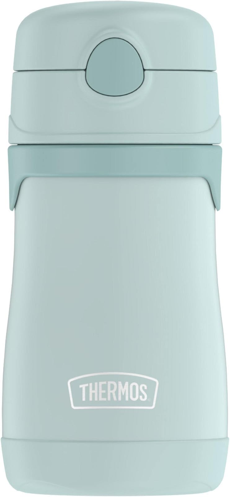 THERMOS BABY - Botella de acero inoxidable aislada al aspiradora, 10 onzas, color menta