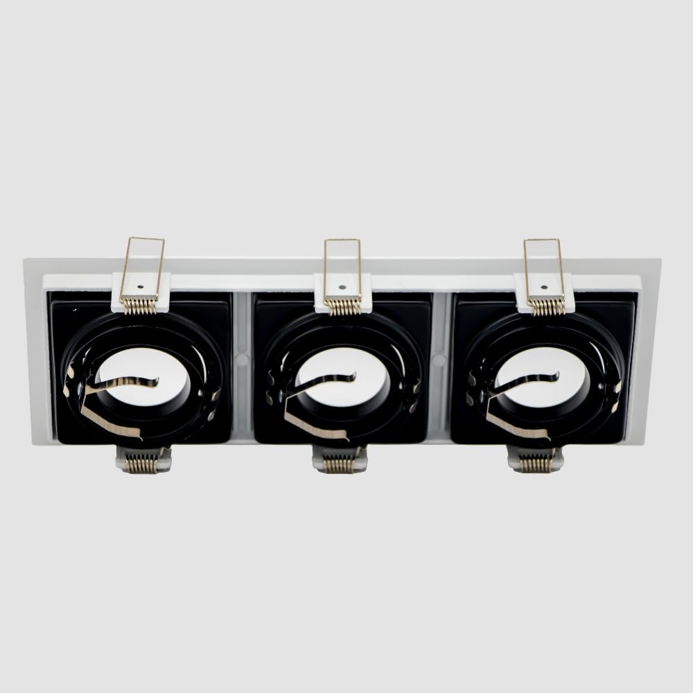 Empotrable Dirigible Para Spot Triple Color Blanco Max. 50W, Base MR16, Apertura 120°