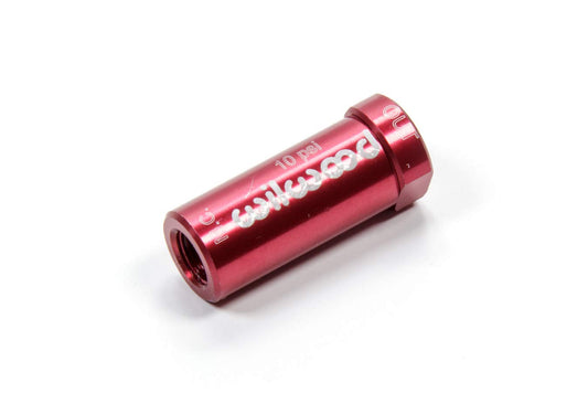 Wilwood Válvula de Presión Residual Compacta 260-13707, 10 lb, Entrada/Salida 1/8 in NPT, Aluminio, Rojo