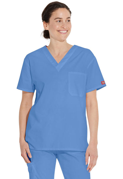 Dickies - Playera de Tirantes para Hombre, Cuello en V - Azul Ceil - CH