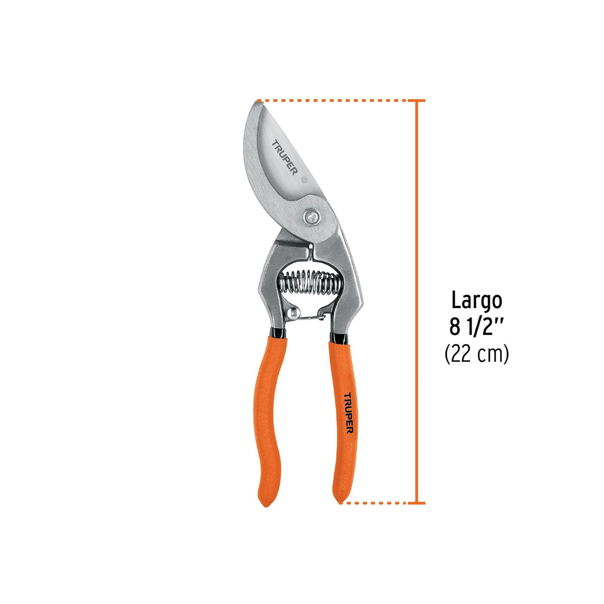 Truper T-67X, Tijera para poda 8-1/2", cuchilla de paso