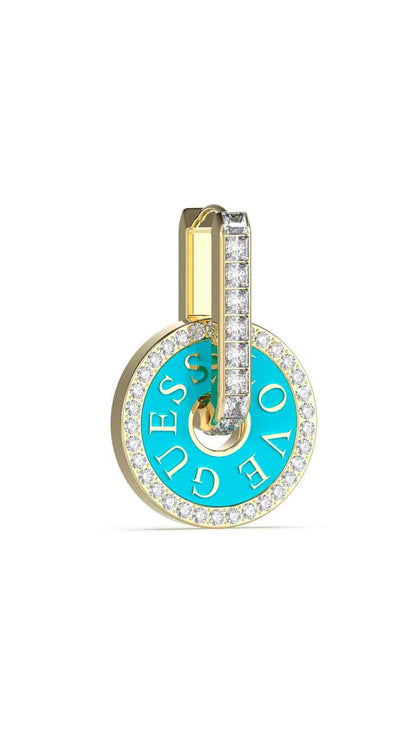 GUESS Aretes para mujer love color dorado jube04075jwygtqt/u
