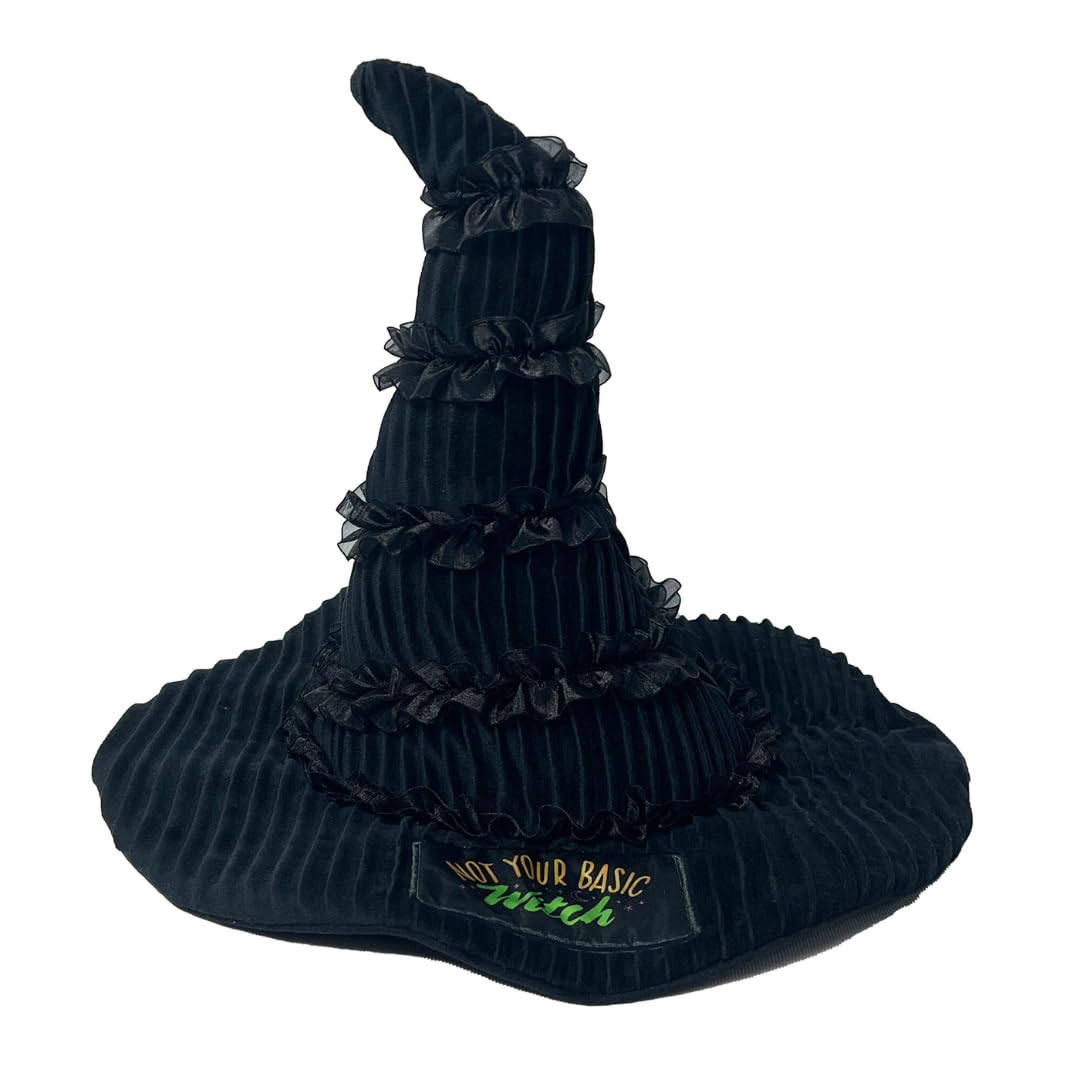 Franco - Cojín Coleccionable de Wicked del Sombrero de Elphaba, Decorativa, Felpa Supersuave, 36 x 23 cm, (Producto con Licencia Oficial)
