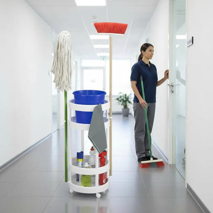 Italhome Carrito para Productos De Limpieza Caddy 4 Niveles