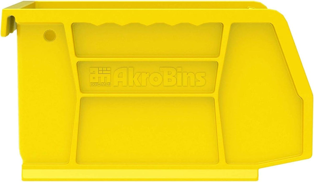 Akro-Mils 30210 Plastic Storage Stacking Hanging Akro Bin, 5-Inch by 4-Inch by 3-Inch, Yellow, Case of 24