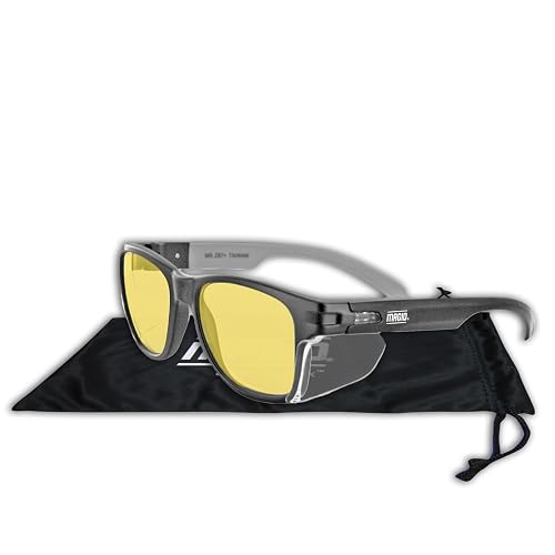 MAGID Gemstone Y50 Performance - Anteojos de seguridad antiempañamiento con protectores laterales