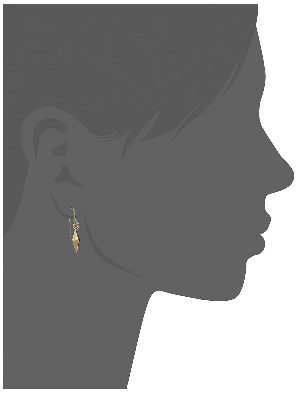 Kensie Pendientes chapados en oro "Yolo"