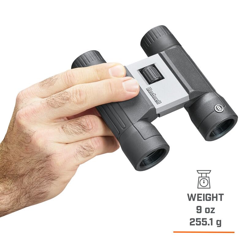 Bushnell PowerView 2 Binoculares | Prismáticos de alta definición con lentes multicapa, marco de aleación de aluminio resistente, amplio campo de visión