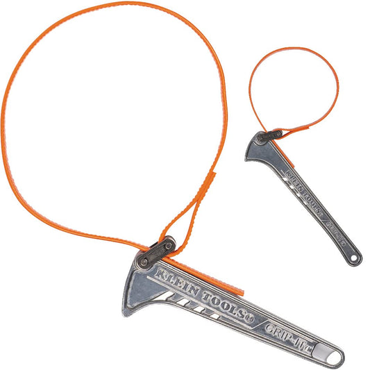 Klein Tools SHBKIT Llave de Correa Grip-It | 2 piezas, asas de 6 y 12 pulgadas, ajustable, diámetro ajustable
