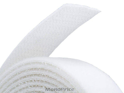 Monoprice 3-Pack Hook & Loop Fastening Tape 5 yard/roll, 0.75-inch - White