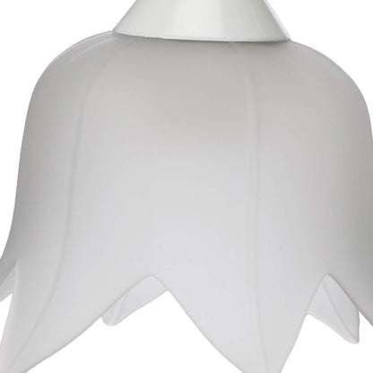 MAXXI MX-CL6613/B Candil Decorativo Techo, Vidrio Mate Flor, E26, 3 Piezas
