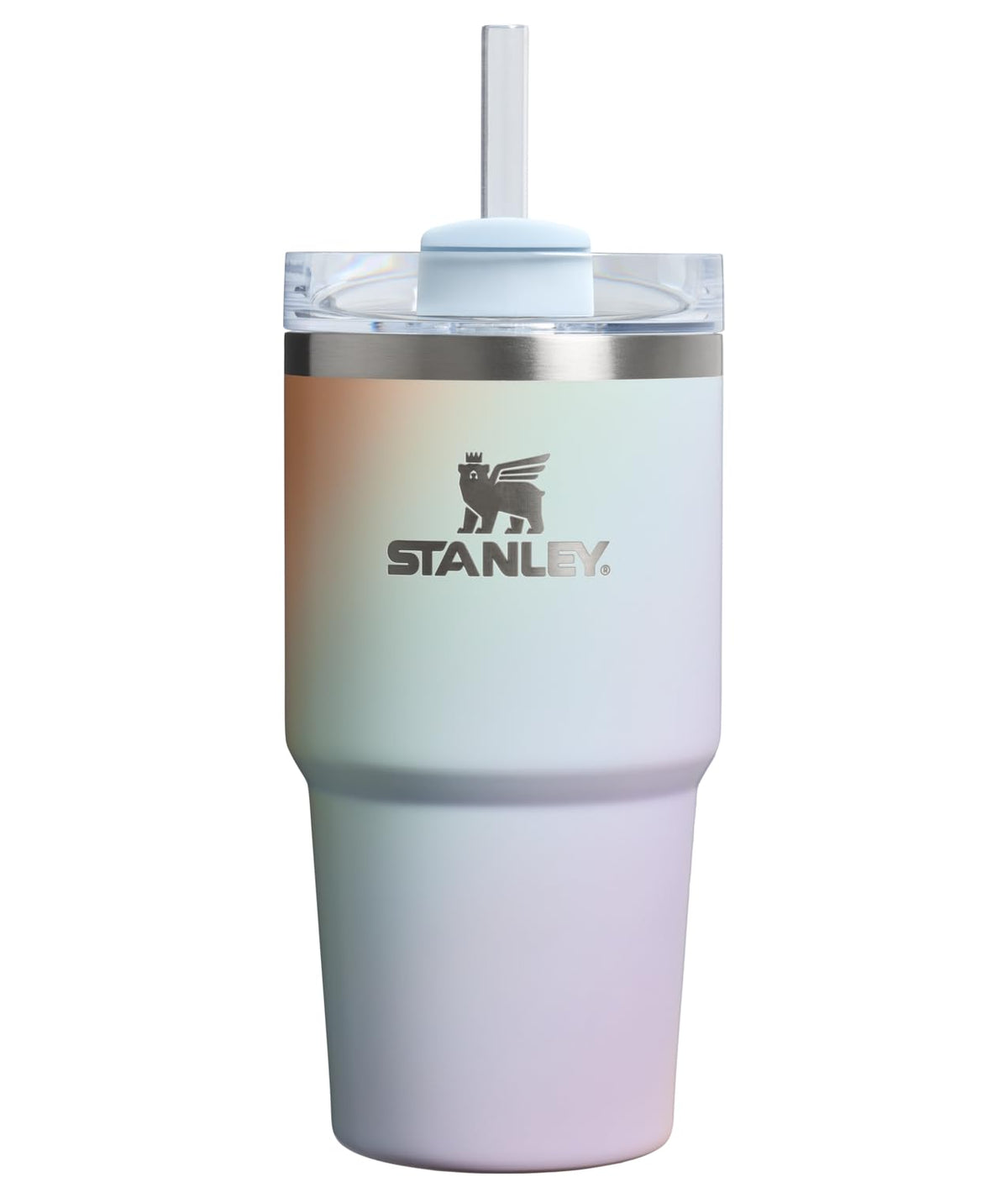 Stanley Quencher H2.0 Vaso con Popote y Tapa FlowState - 20 Ounces - Espiral Sunrise