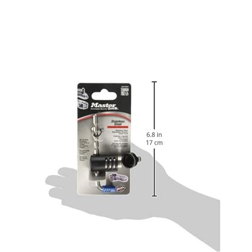 Master Lock 2847dat Acero Inoxidable Ajustable Coupler Lock
