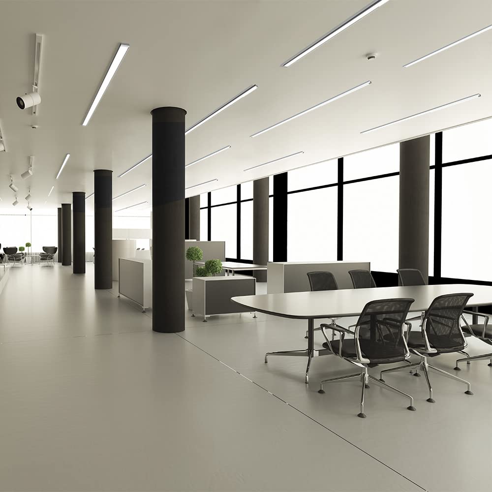 Tecnolite Lámpara Lineal LED Interconectable 48 W, Luz Suave Cálida, IK06, Atenuación TRIAC, LED integrado