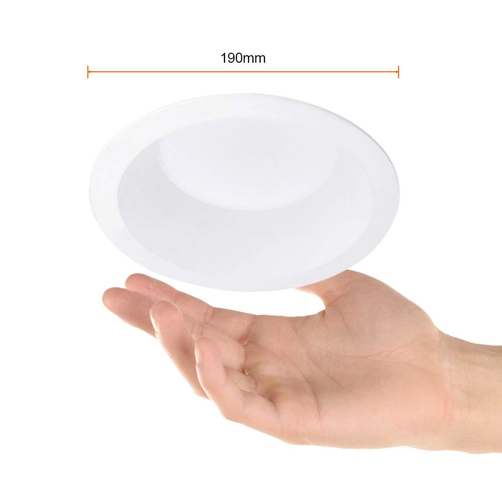 Tecnolite - Lámpara Downlight LED Empotrable 16 W, Luz Blanca Configurable, Atenuable, LED integrado