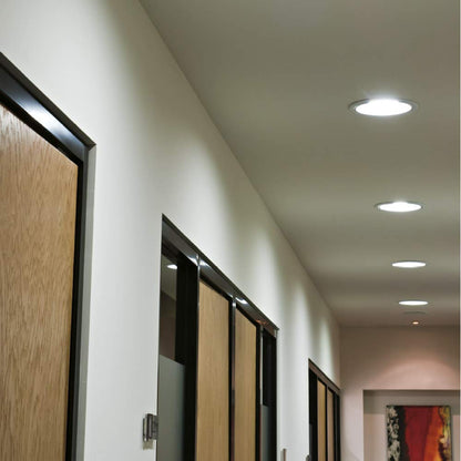 Tecnolite Lámpara Empotrado LED, Color Blanco, 9 W, Luz Blanca 4 000 k, Downlight