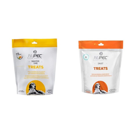 Nupec PENU7136 - AAAAAA Premio para Perros Digestive Care, 180 Gr (El empaque Puede Variar) + PENU7139 Smart - Premio para Perros, 180 Gr, Producto Surtido (El empaque Puede Variar)